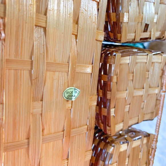 Boho Silverware Picnic Utensil Divided Basket - Picture 7 of 8